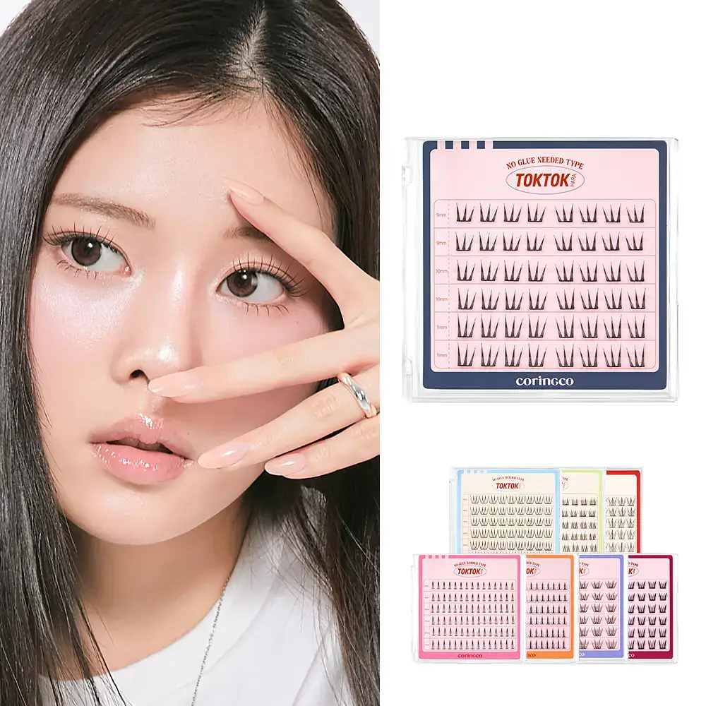 [속눈썹맛집/1등속눈썹] 코링코 노글루/가닥/하프 속눈썹 중 택1